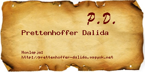 Prettenhoffer Dalida névjegykártya